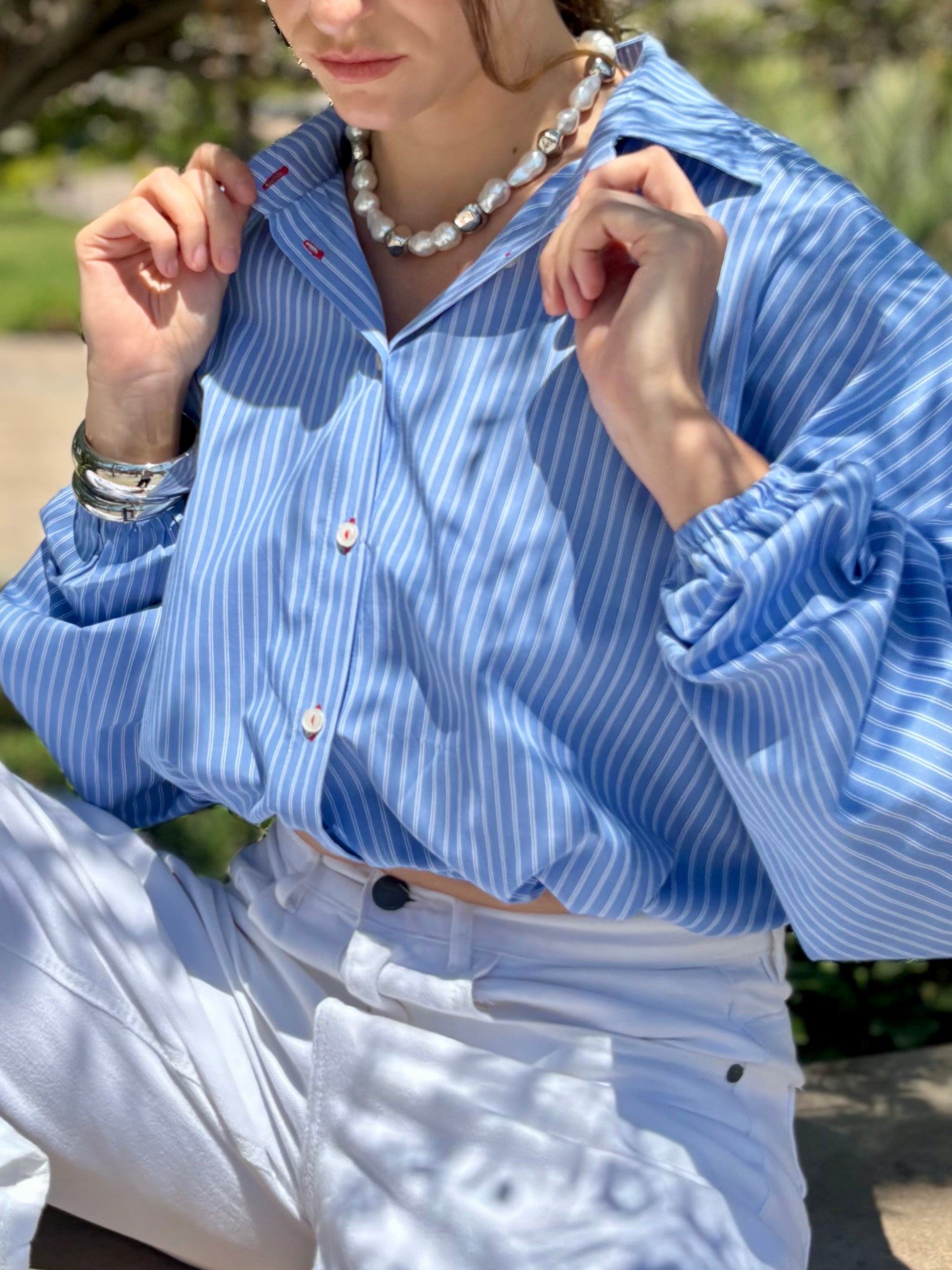Balloon Poplin Shirt