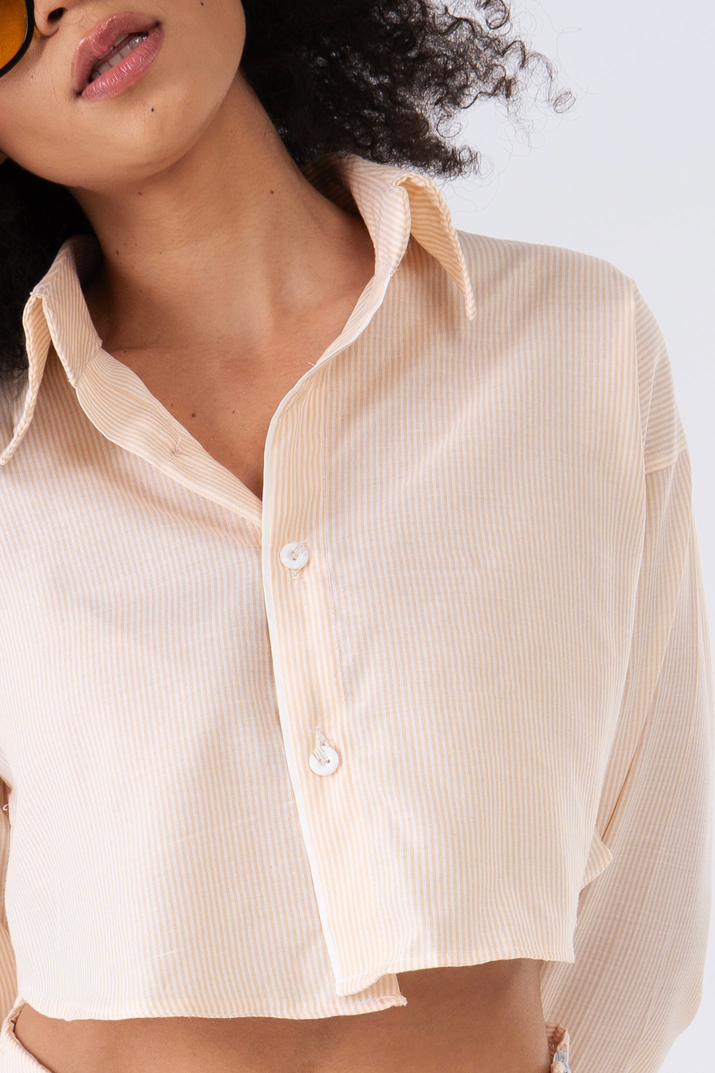 Striped Cropped Chemise