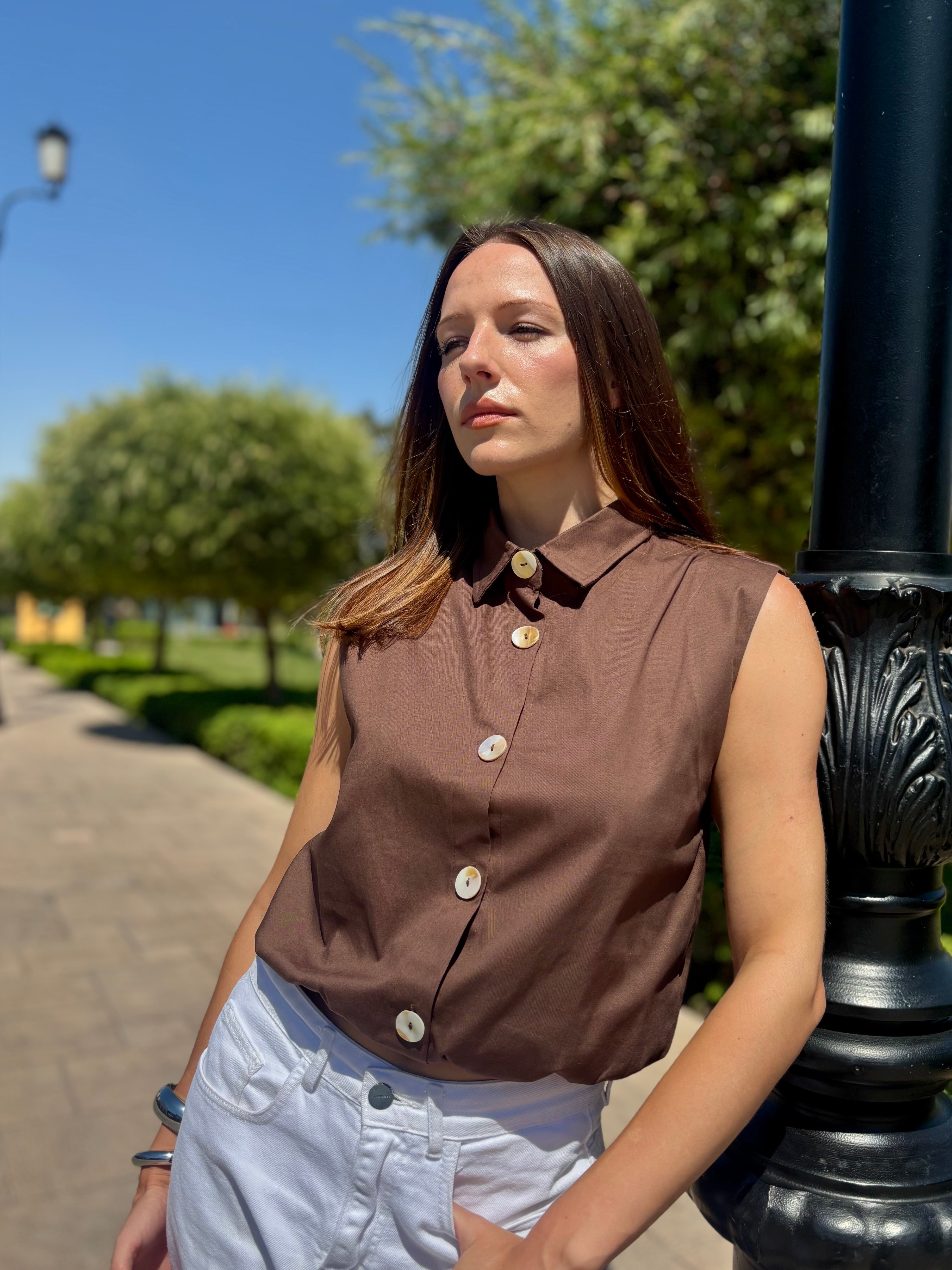 Cropped Ballon Vest