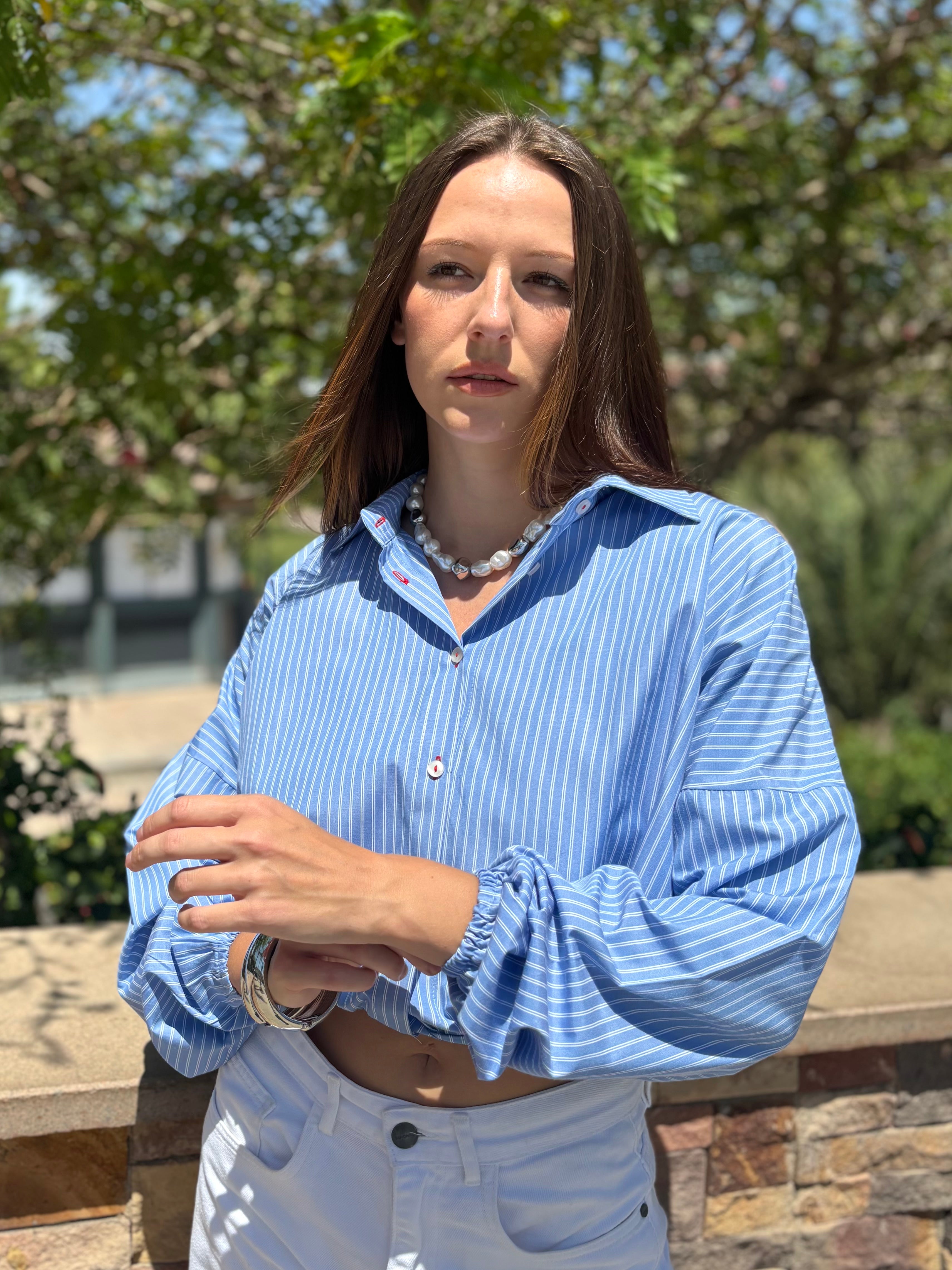 Balloon Poplin Shirt