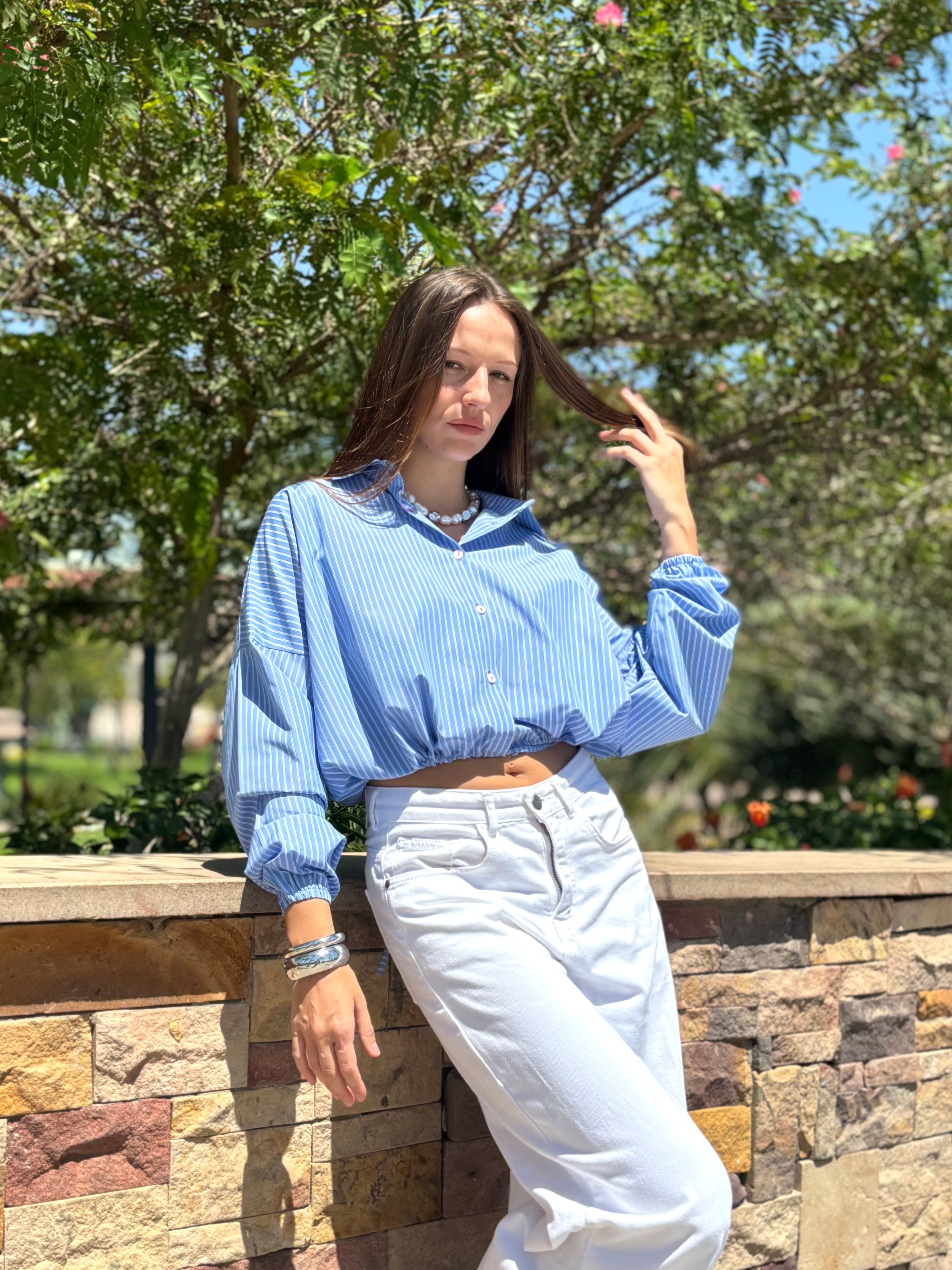 Balloon Poplin Shirt