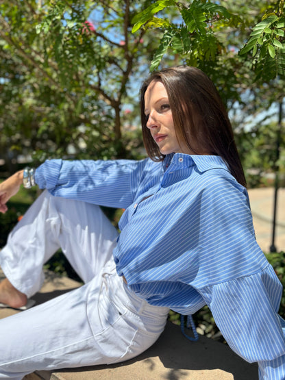 Balloon Poplin Shirt