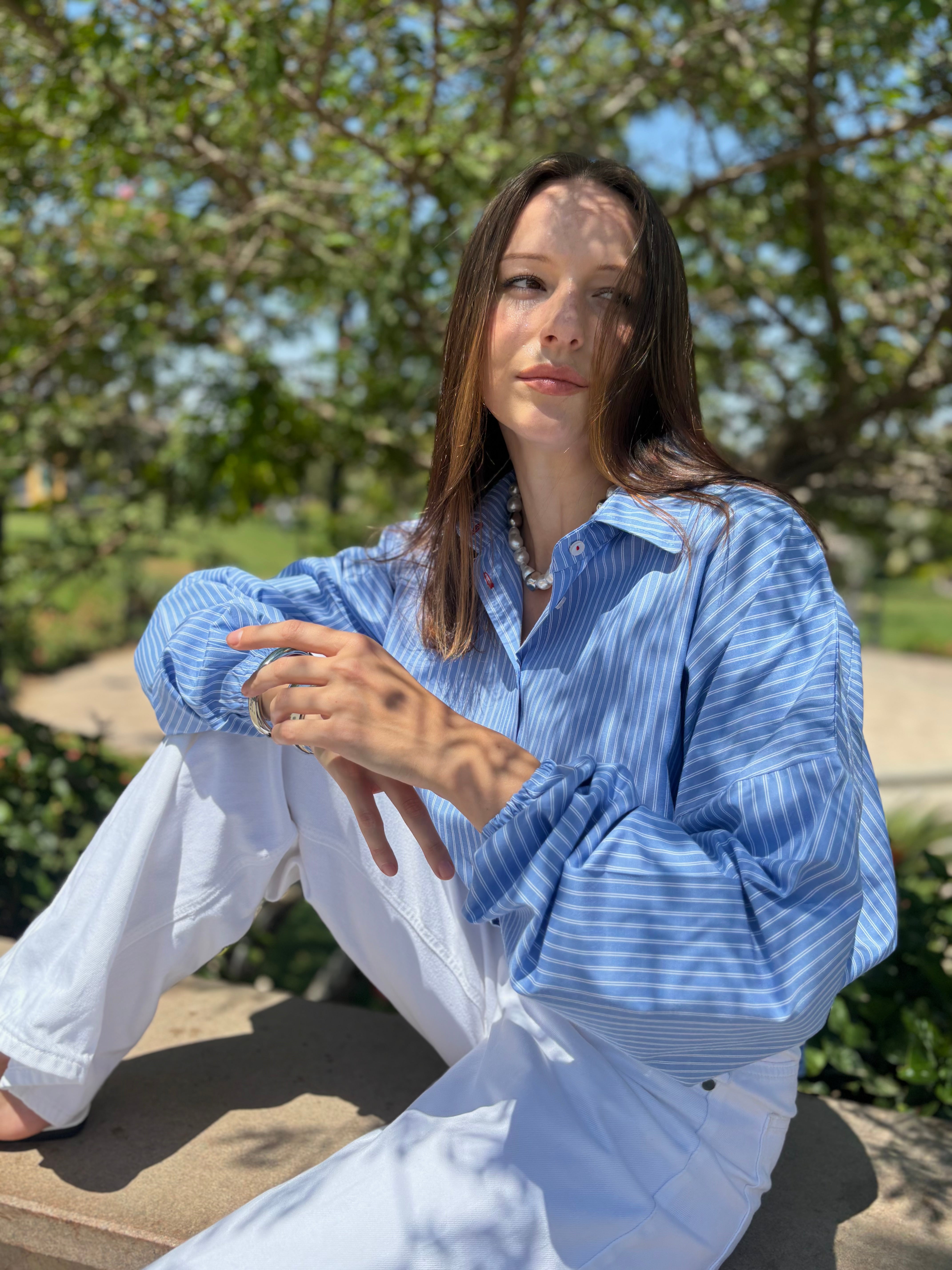 Balloon Poplin Shirt