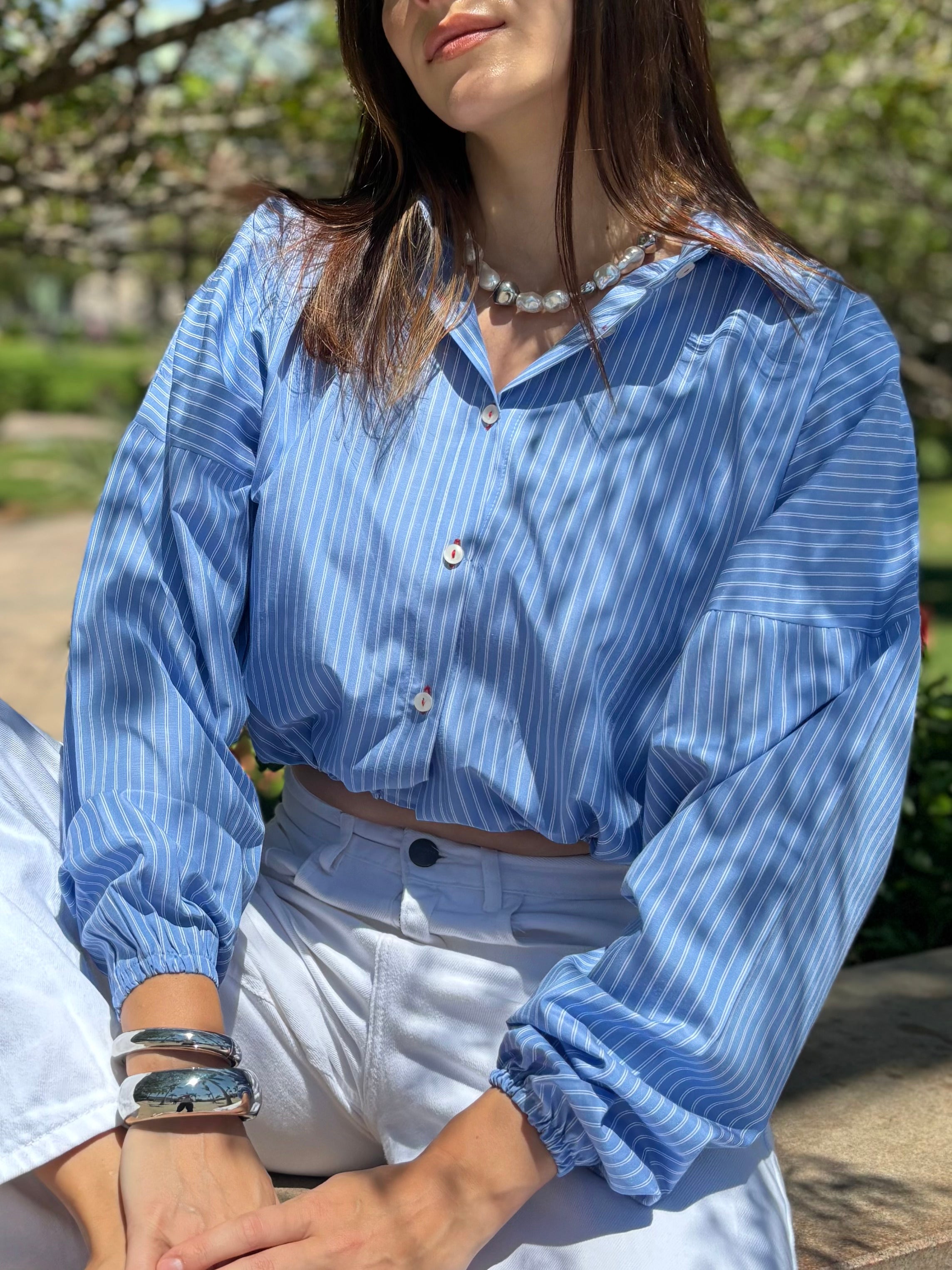 Balloon Poplin Shirt