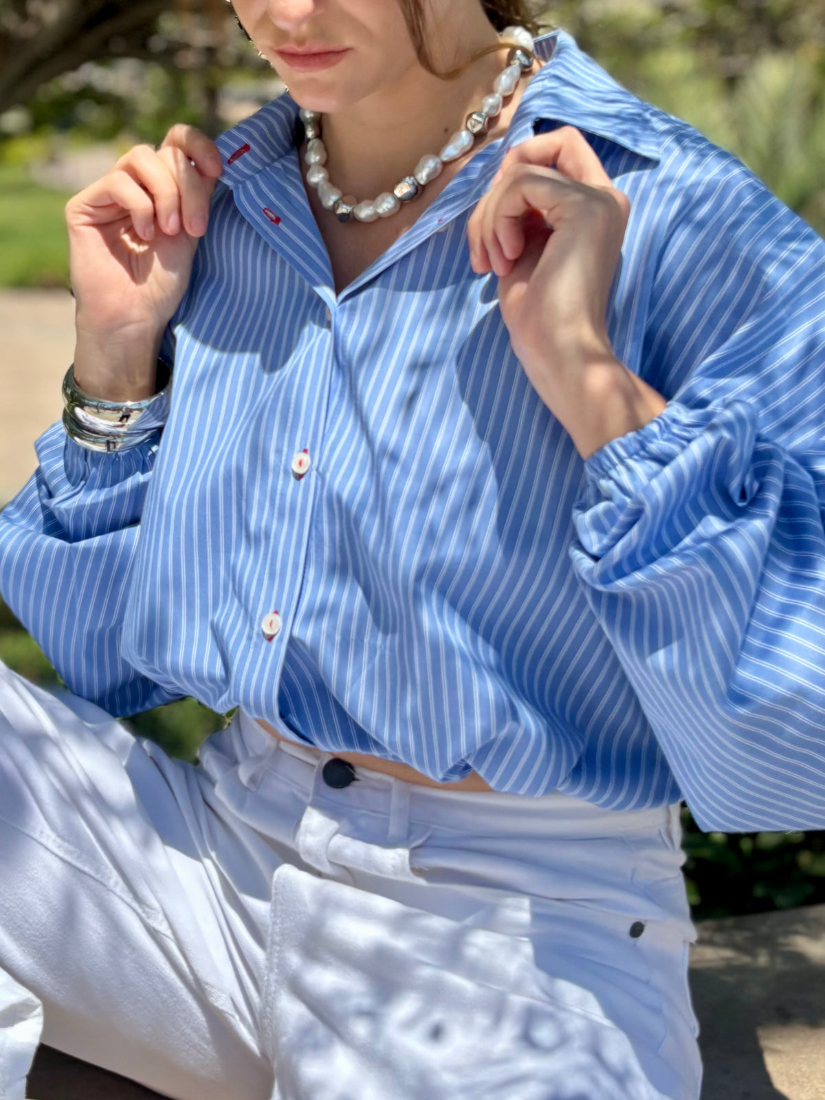 Balloon Poplin Shirt