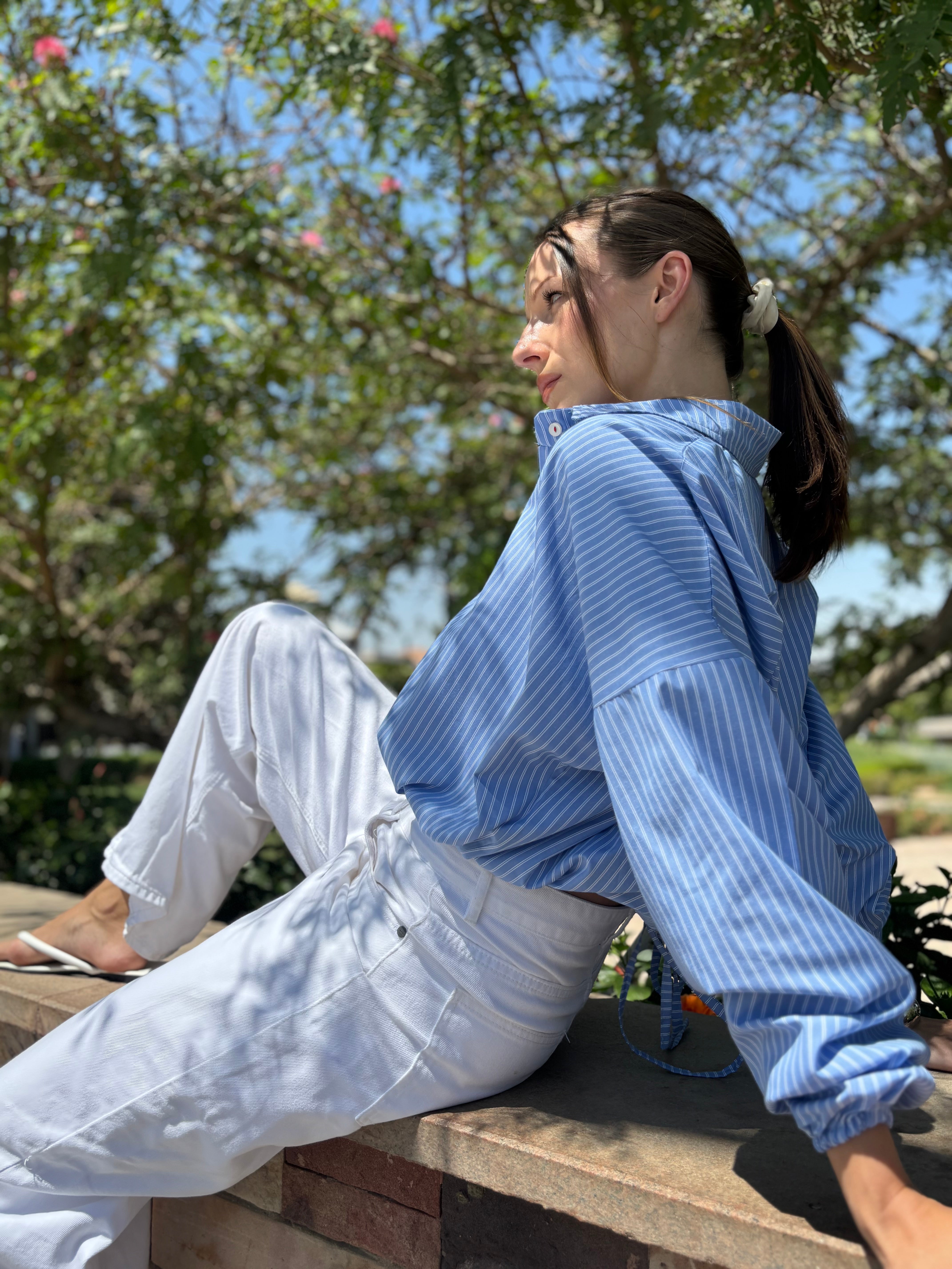 Balloon Poplin Shirt