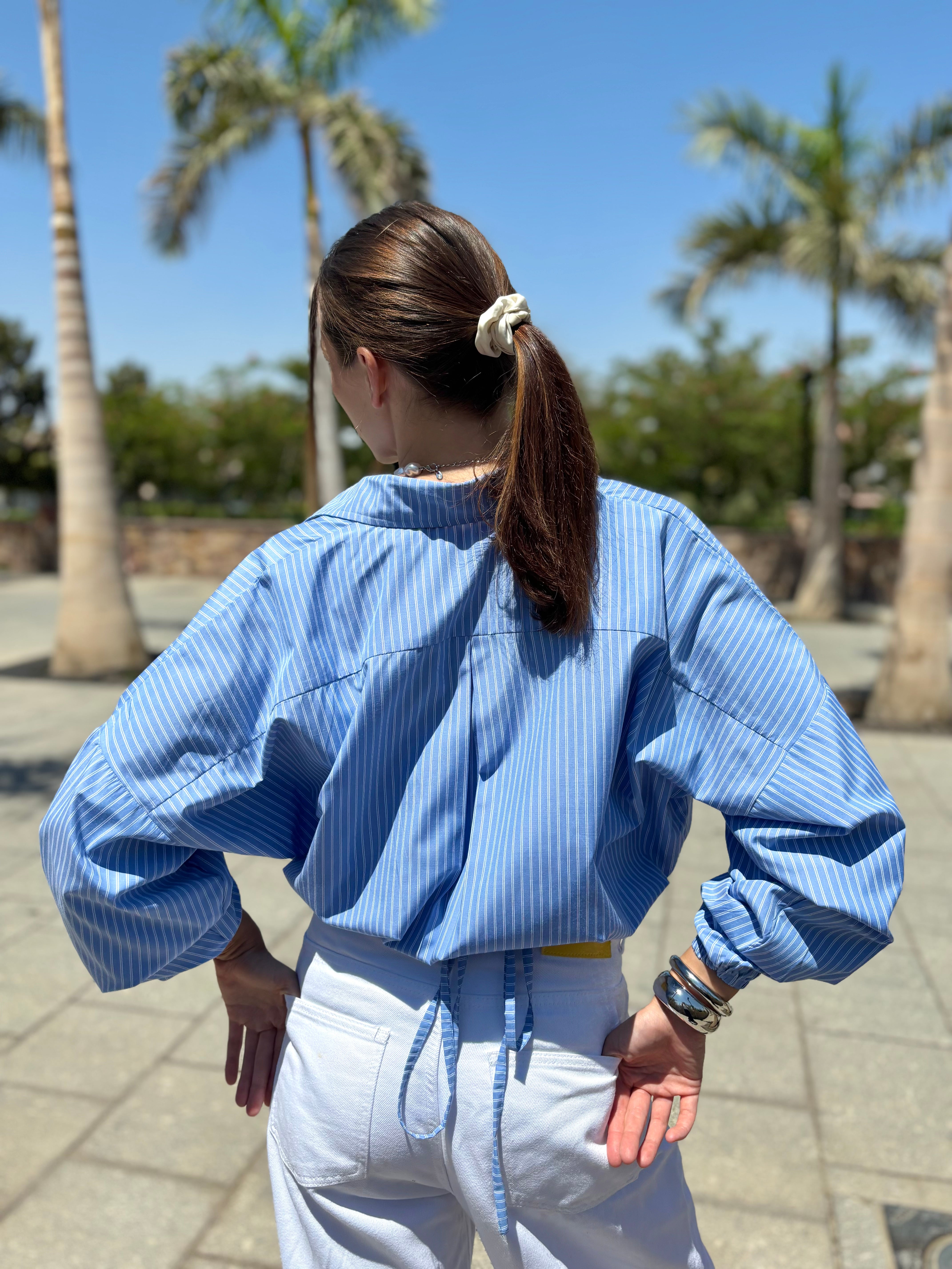 Balloon Poplin Shirt