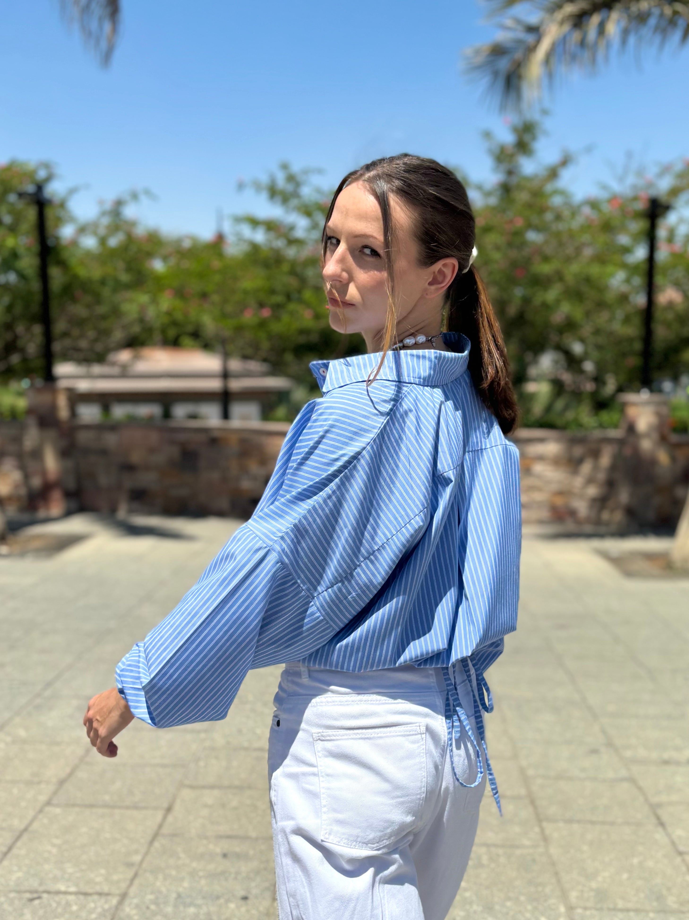 Balloon Poplin Shirt