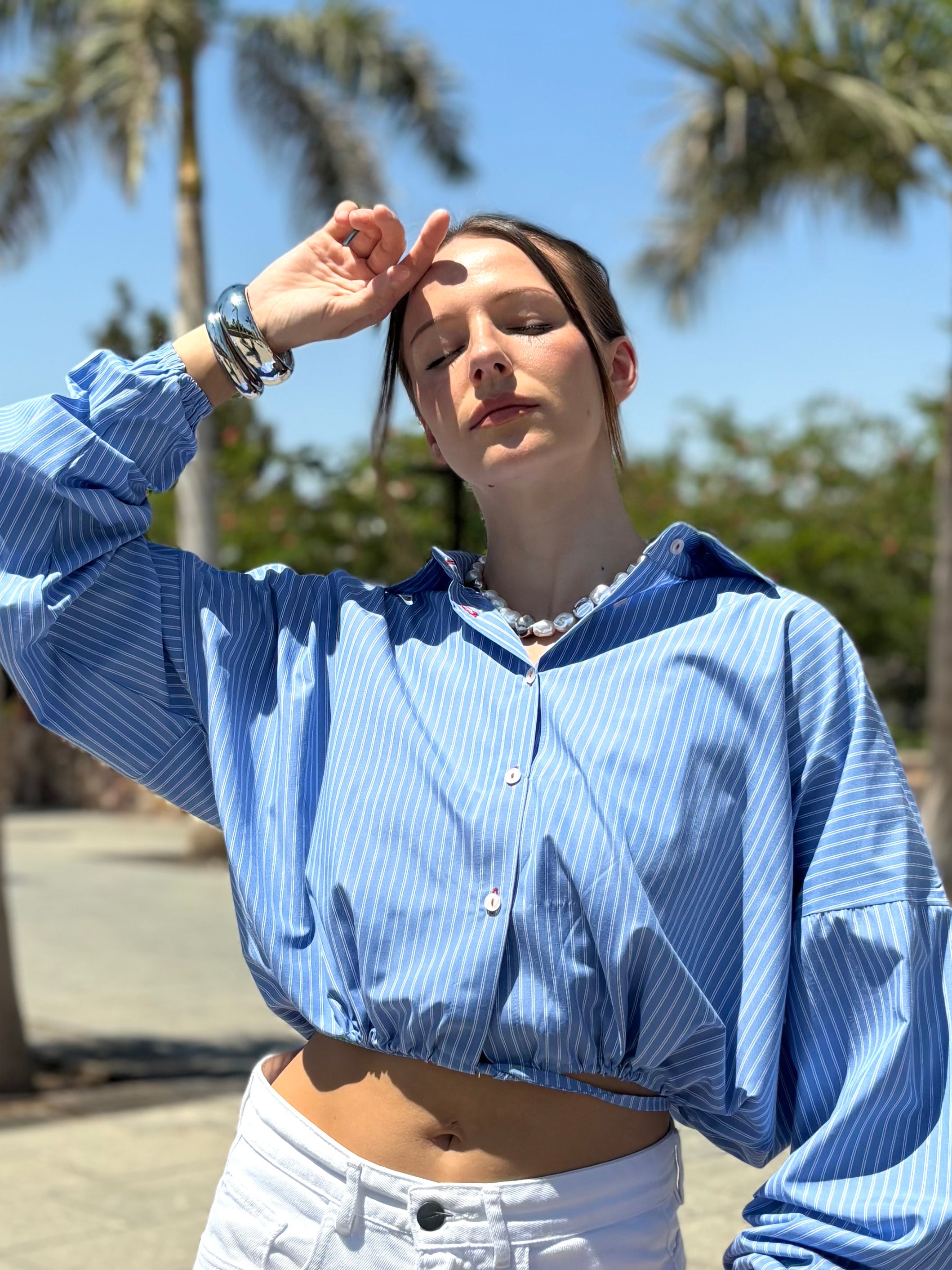 Balloon Poplin Shirt