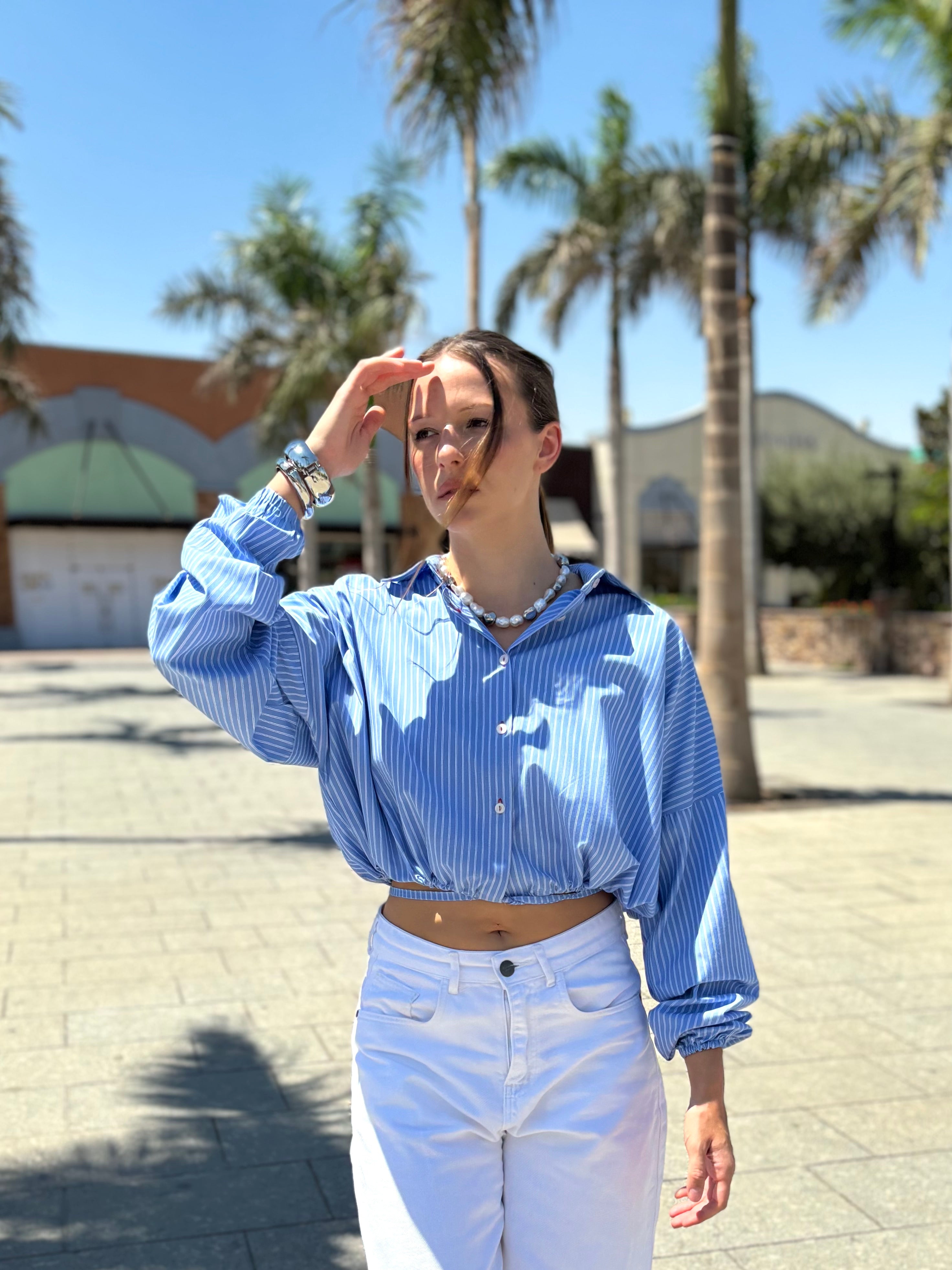 Balloon Poplin Shirt