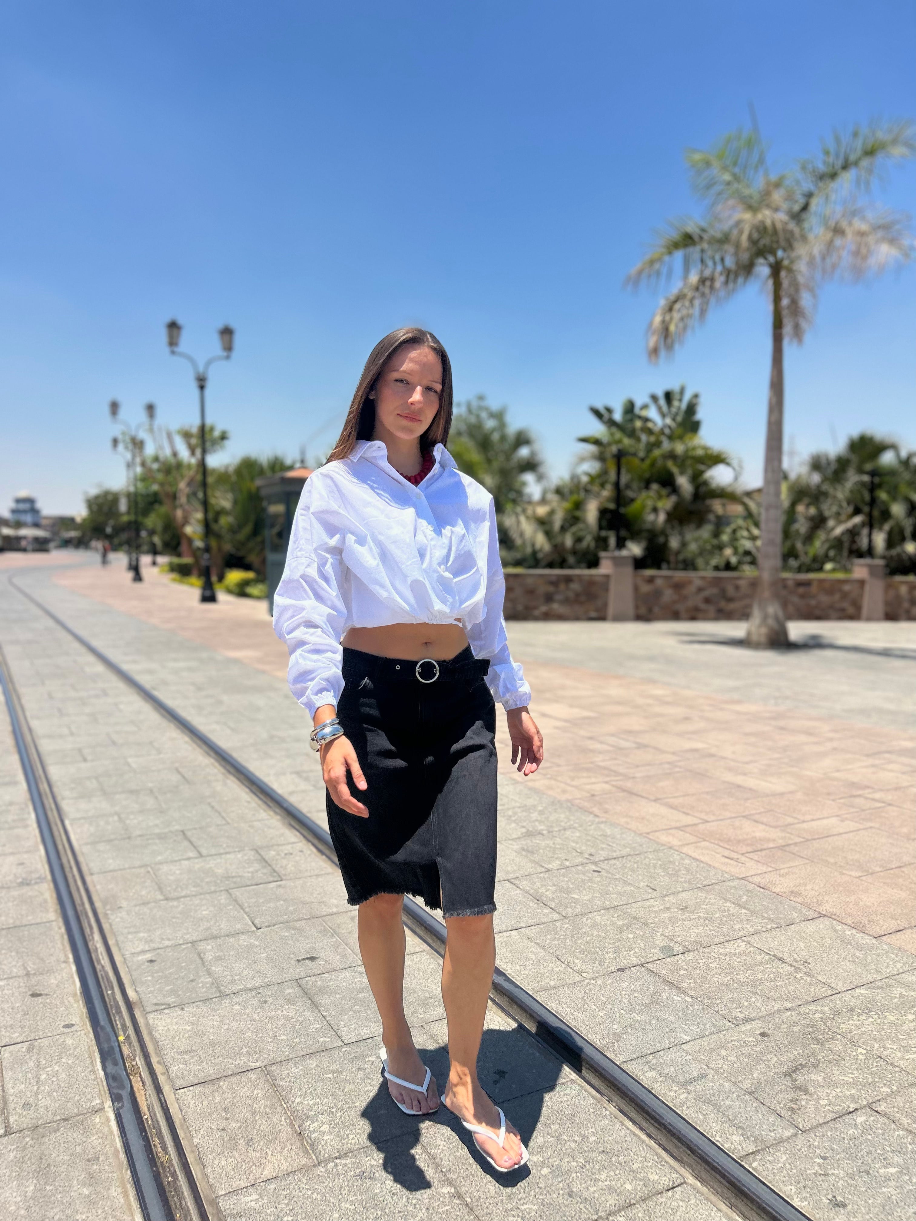 Balloon Poplin Shirt