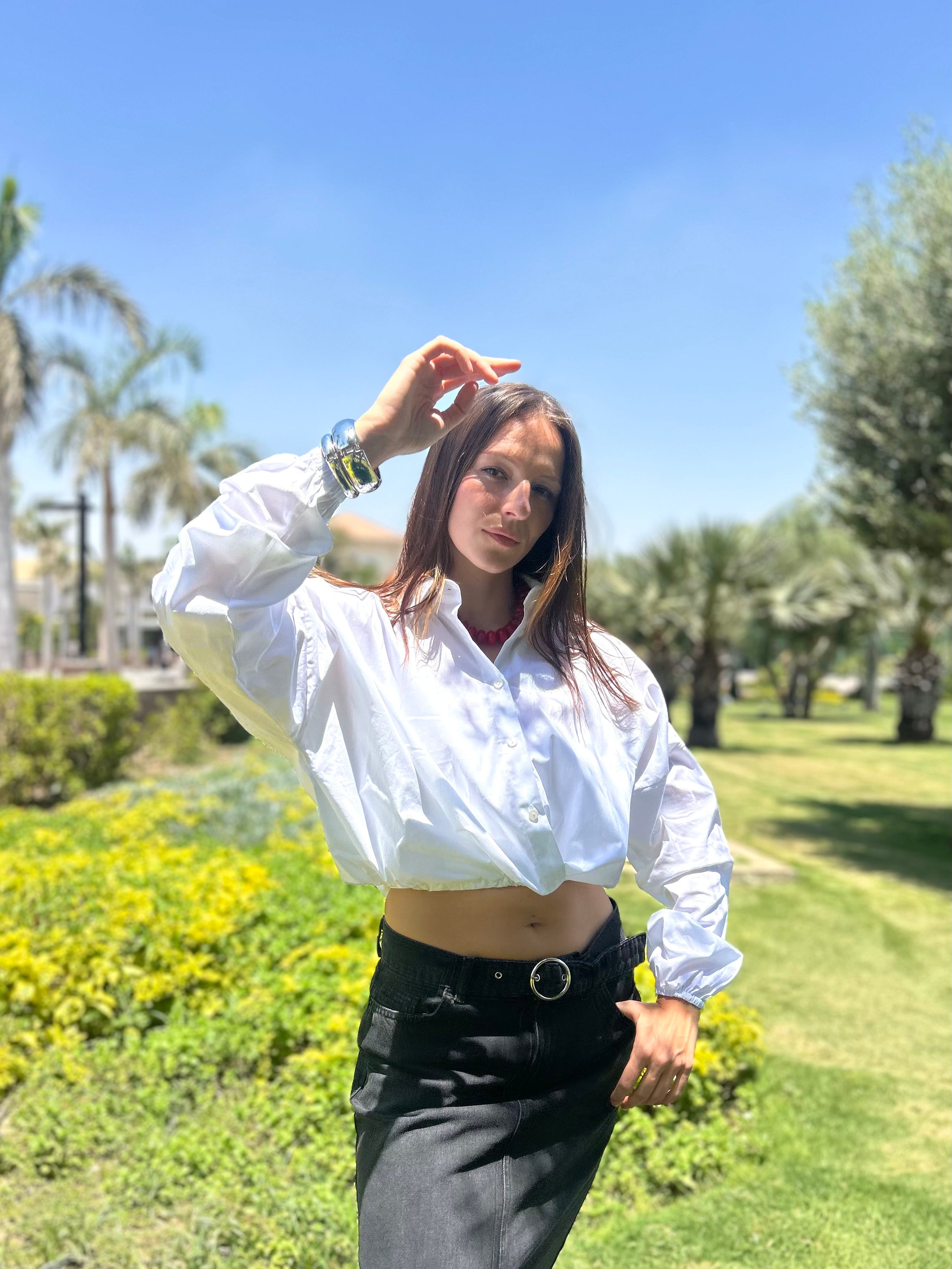 Balloon Poplin Shirt