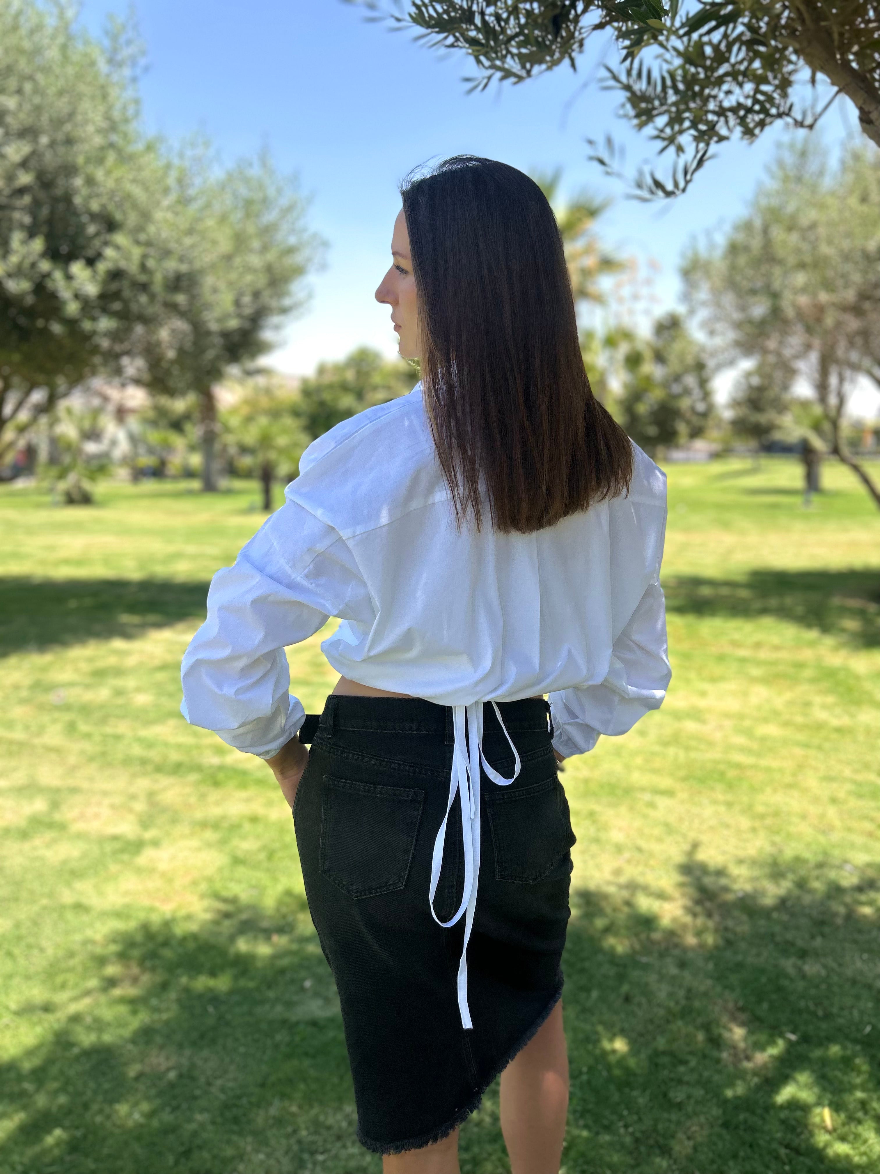 Balloon Poplin Shirt