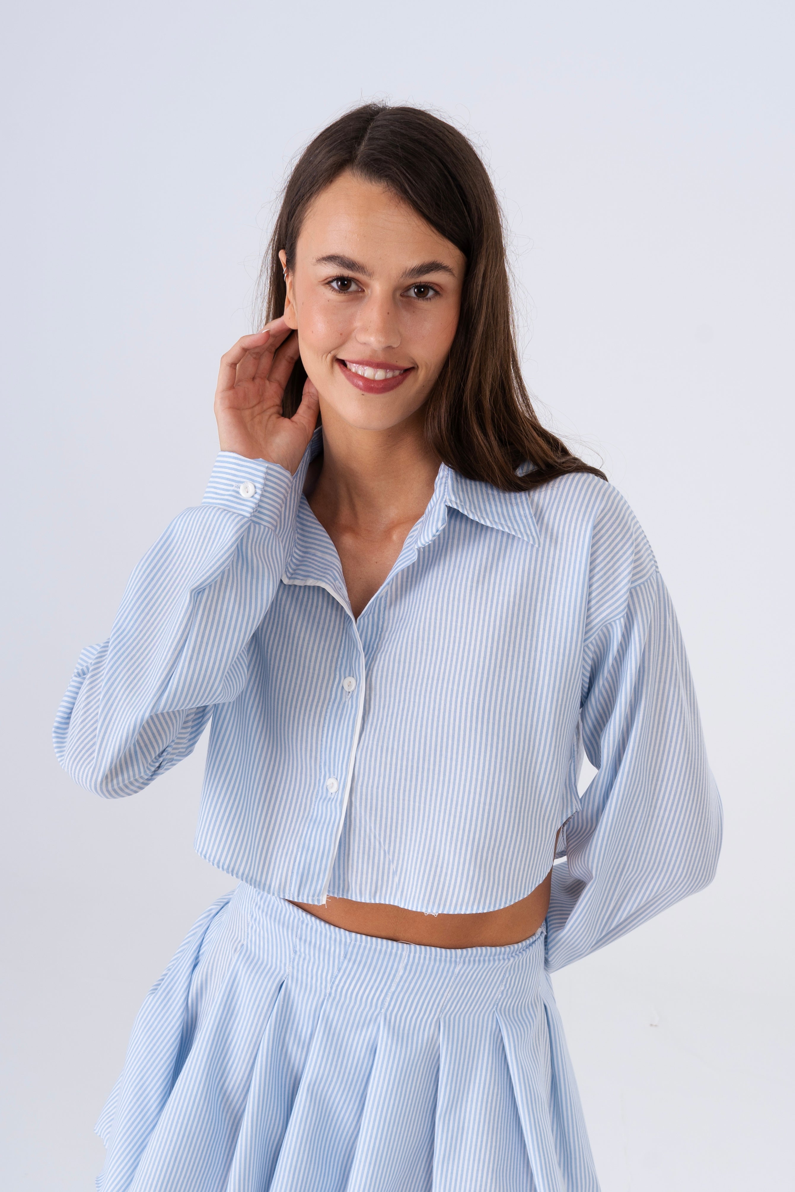 Striped Cropped Chemise